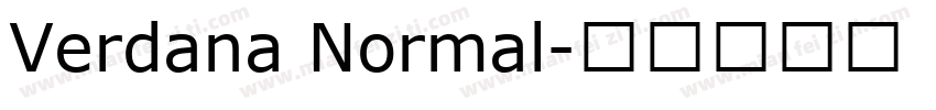 Verdana Normal字体转换
